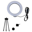 Ring Light De Led 6 Polegadas USB Com Três Cores Ajustáveis