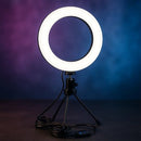 Ring Light De Led 6 Polegadas USB Com Três Cores Ajustáveis