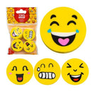 Kit Escolar Infantil 4 Ponteiras Borrachas De Carinha