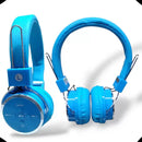 Fone De Ouvido Bluetooth Head Phone Sem Fio Cartão Sd azul claro b05