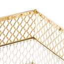 Bandeja em Metal com Espelho Barcelona Dourado 21cm