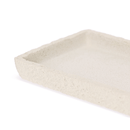 Bandeja em Polirresina Retangular Branca 24,5cm