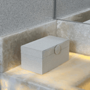 Caixa Decorativa em MDF e Linho off White 20,5cm