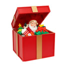 Caixa de Presente Papai Noel Com Luz e Som P/ Decorar