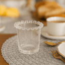 Copo Porta Talheres de Cristal de Chumbo com Detalhes em Formato de Coração