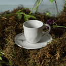 Jogo 6 Xícaras de Café com Pires Orgânico Amana 120ml
