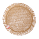 Jogo Americano Redondo de Papel Nature Marrom 38cm