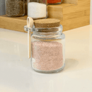 Kit 4 Potes de Vidro Tampa Rolha com Colher Bambu 240ml