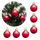 Kit 15 Bolas De Natal Enfeite Facetada 3cm Vermelho U / UNICA