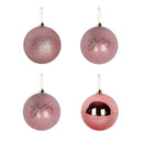 Kit Bola De Natal Berry Rose 8cm 4 Unidades U / UNICA