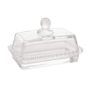 Manteigueira Cristal de Chumbo com Tampa Pearl 17cm x 10,5cm x 10cm