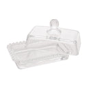Manteigueira Cristal de Chumbo com Tampa Pearl 17cm x 10,5cm x 10cm