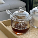 Kit para Mesa Posta de Cristal Pearl Coração 5 Peças