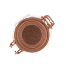 Porta Tempero Hermético de Vidro e Metal Rose Gold - 8 cm