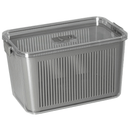 Pote Hermético Slim Multiuso Cinza 4,4 Litros