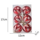 Kit 6 Peças Bolas De Natal