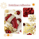 Kit 70 Bolas decoração de natal árvore pendente bolinhas enfeites natalinos casa pisca pisca led