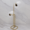 Suporte para Papel Higiênico de Chão 2 Rolos Dourado