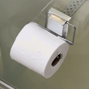 Suporte Para Rolo Papel Higiênico Com Ventosa Fixa Cromado