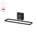 Toalheiro de Lavabo Fixação 3M 25cm Preto Fosco
